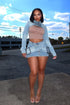 Toxic Buckle Crop Jacket & Buckle Skirt SET matching sets EDGE